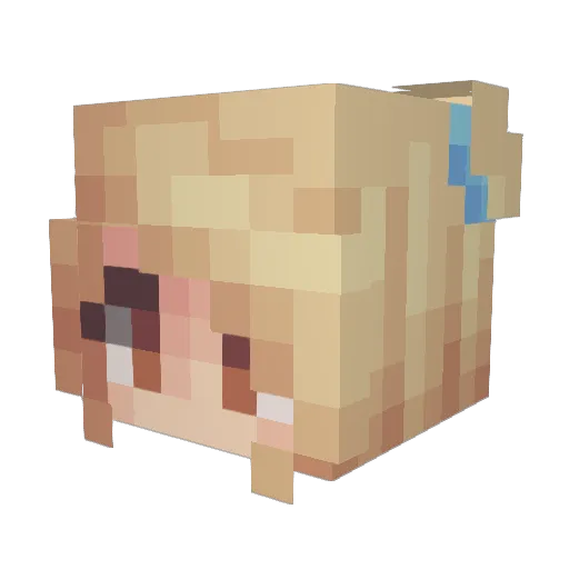endakallinn Minecraft avatar head, 3D render