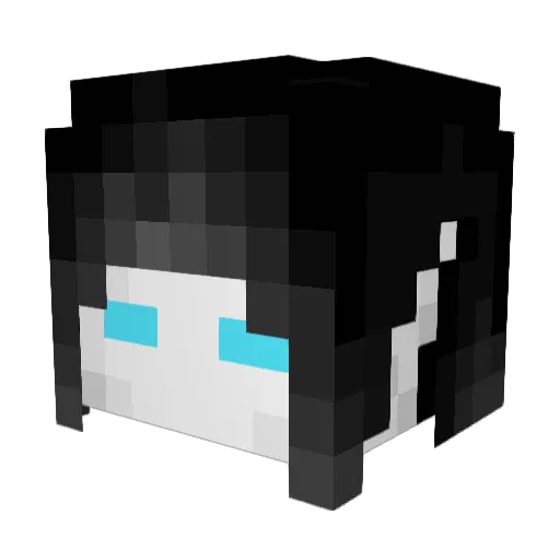 endcode Minecraft avatar head, 3D render