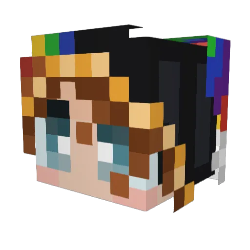 endcondition Minecraft avatar head, 3D render