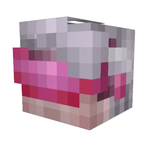 endedEX Minecraft avatar head, 3D render