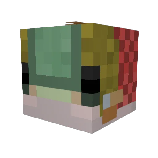endemicfish6910 Minecraft avatar head, 3D render