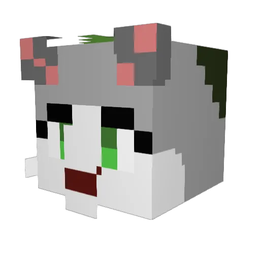 ender3million Minecraft avatar head, 3D render