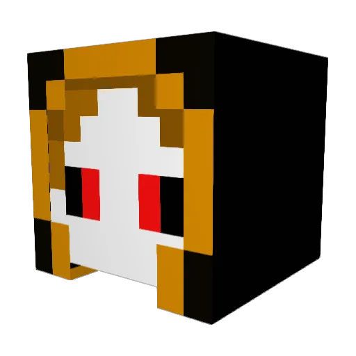 ender457 Minecraft avatar head, 3D render