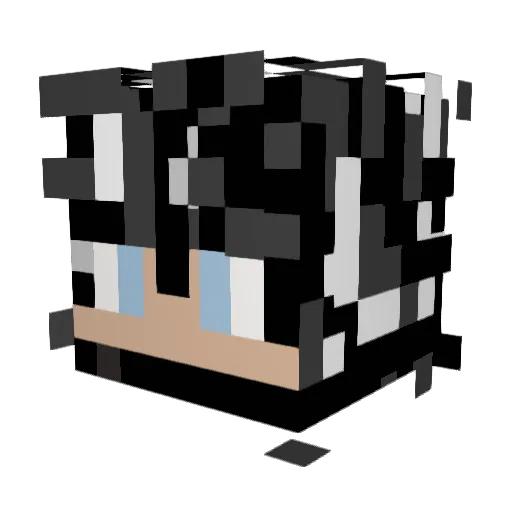ender7100 Minecraft avatar head, 3D render