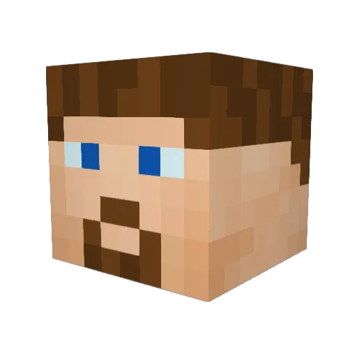 enderReloaded Minecraft avatar head, 3D render