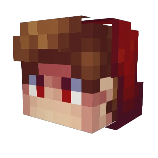 ender_engelFoxx Minecraft avatar head, 3D render