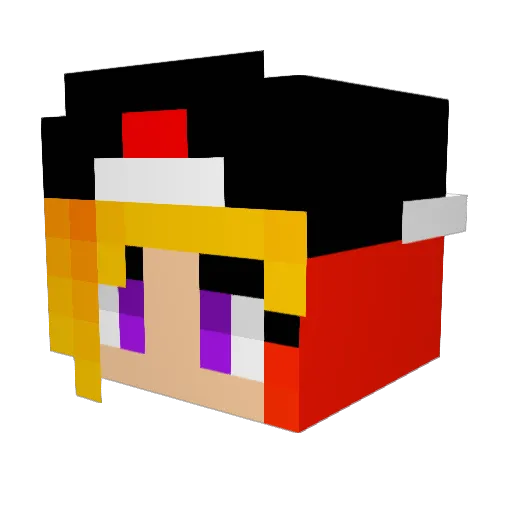 ender_gal_ Minecraft avatar head, 3D render