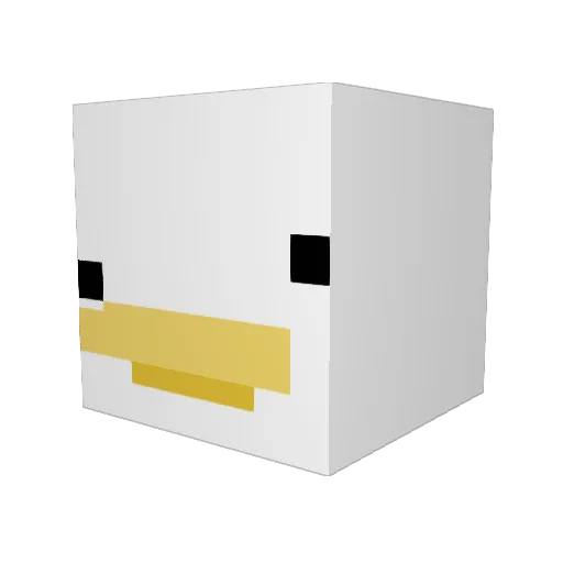 ender_generator Minecraft avatar head, 3D render