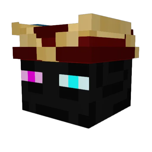 ender_pro_gamer Minecraft avatar head, 3D render