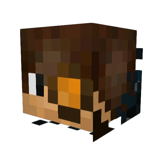 ender_venom1 Minecraft avatar head, 3D render