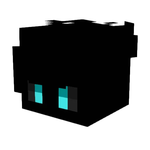 enderblaades Minecraft avatar head, 3D render