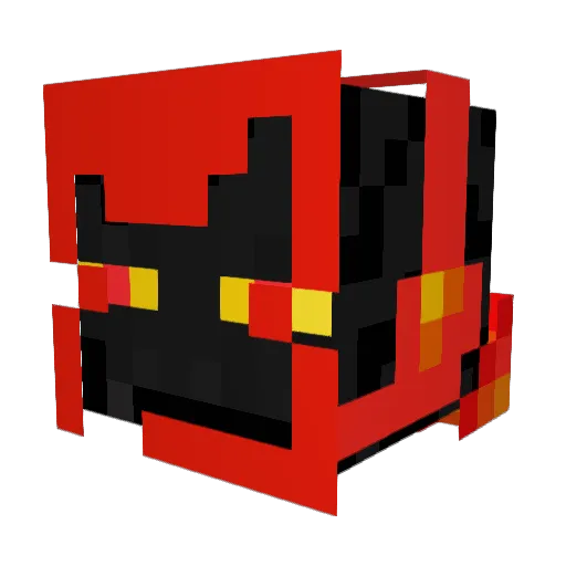 enderblazegaming Minecraft avatar head, 3D render