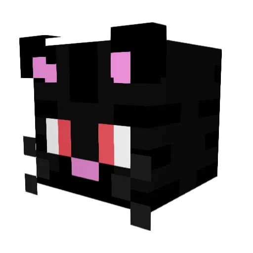 endercat322 Minecraft avatar head, 3D render