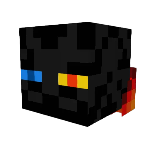 endercatto Minecraft avatar head, 3D render