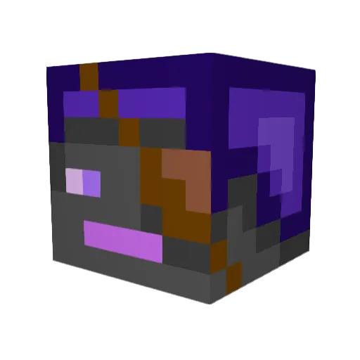 endercopp Minecraft avatar head, 3D render