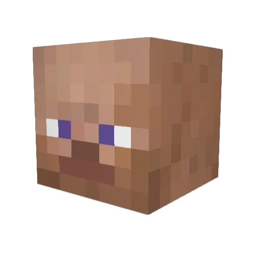 endercowboy Minecraft avatar head, 3D render
