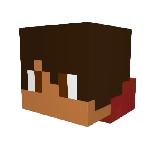 endercreep23 Minecraft avatar head, 3D render