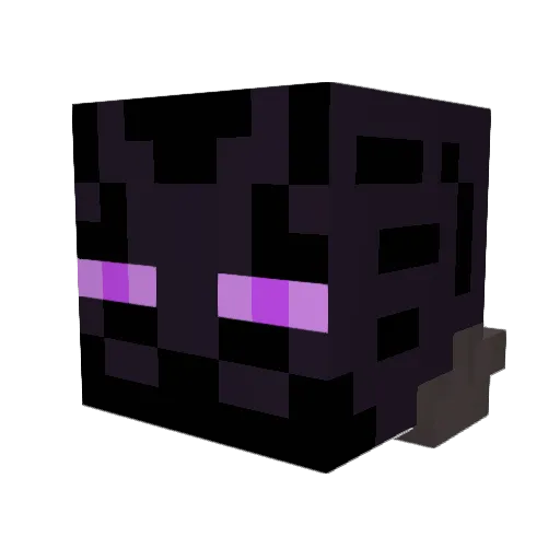 enderdebt Minecraft avatar head, 3D render