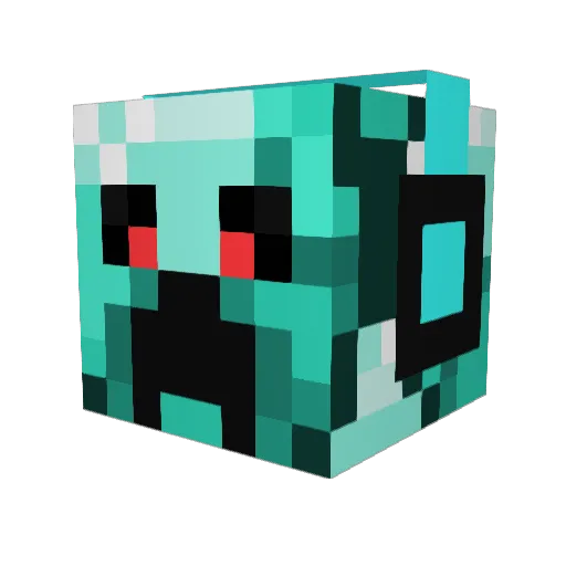 enderdragon354 Minecraft avatar head, 3D render