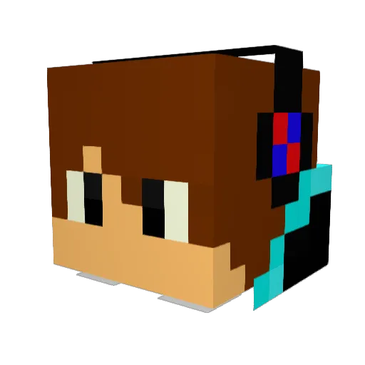enderface05 Minecraft avatar head, 3D render