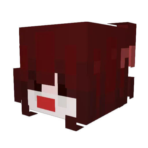 enderfrl Minecraft avatar head, 3D render