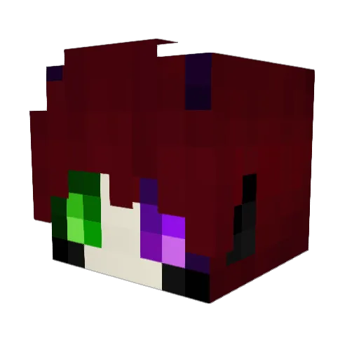 enderies Minecraft avatar head, 3D render