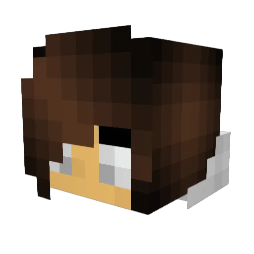 enderkitten25 Minecraft avatar head, 3D render