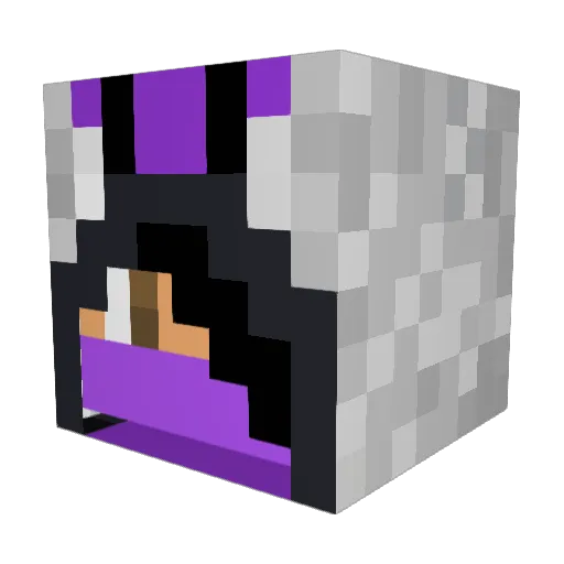enderlox10124 Minecraft avatar head, 3D render