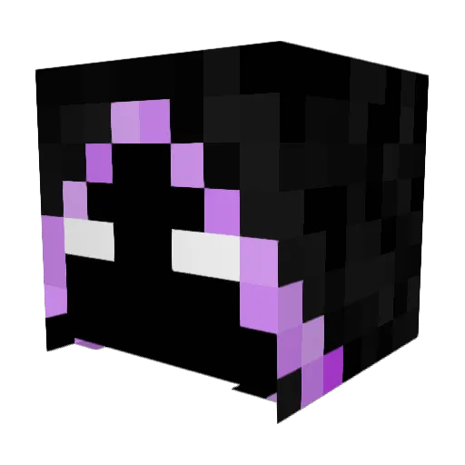 enderman_RC Minecraft avatar head, 3D render