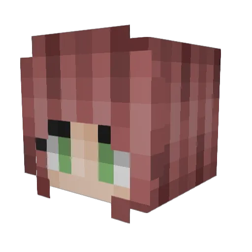 enderman_luver Minecraft avatar head, 3D render