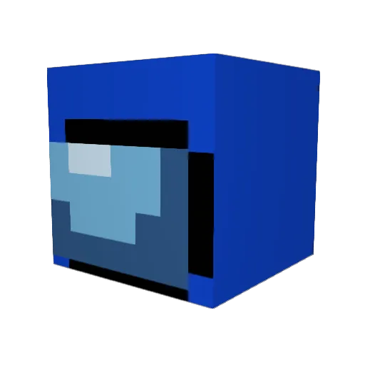 endermanluke101 Minecraft avatar head, 3D render