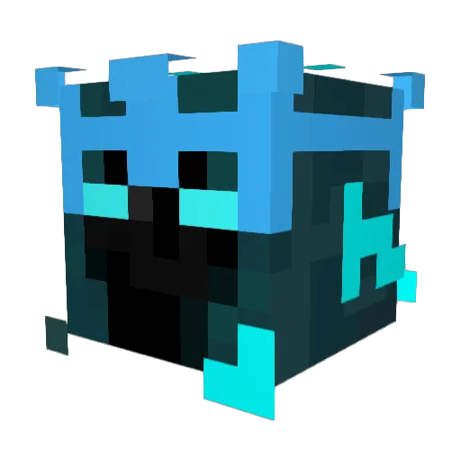 endermansta Minecraft avatar head, 3D render