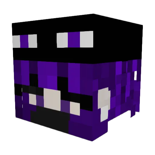 endermelek1 Minecraft avatar head, 3D render