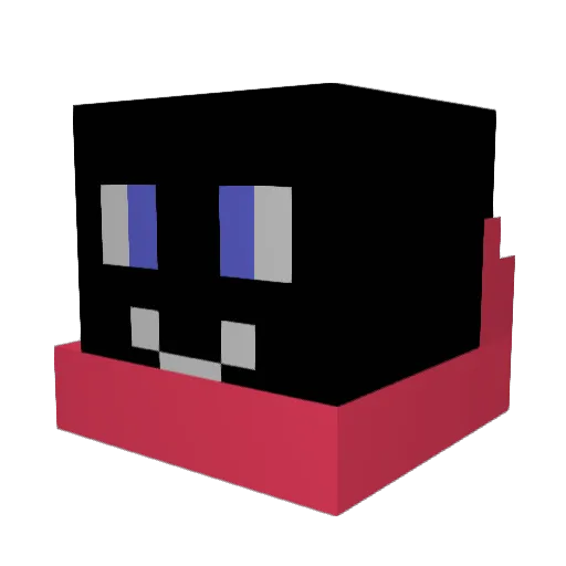 endermit1233 Minecraft avatar head, 3D render