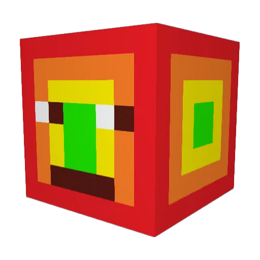 endermite0608 Minecraft avatar head, 3D render