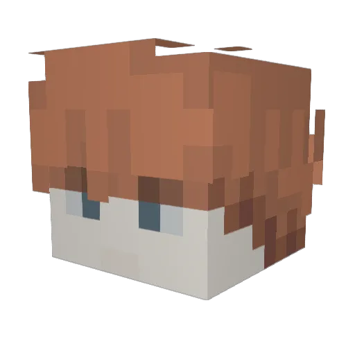 endermor Minecraft avatar head, 3D render