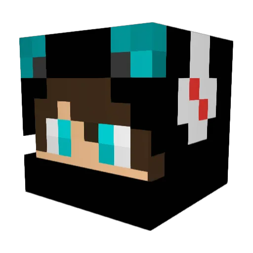 enderness14 Minecraft avatar head, 3D render
