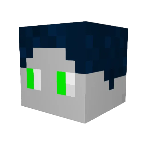 enderniki Minecraft avatar head, 3D render