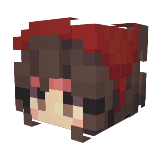 enderpearlz Minecraft avatar head, 3D render