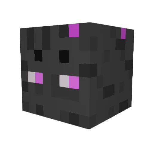 enderprise_ Minecraft avatar head, 3D render