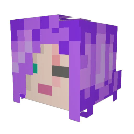 endershade66 Minecraft avatar head, 3D render