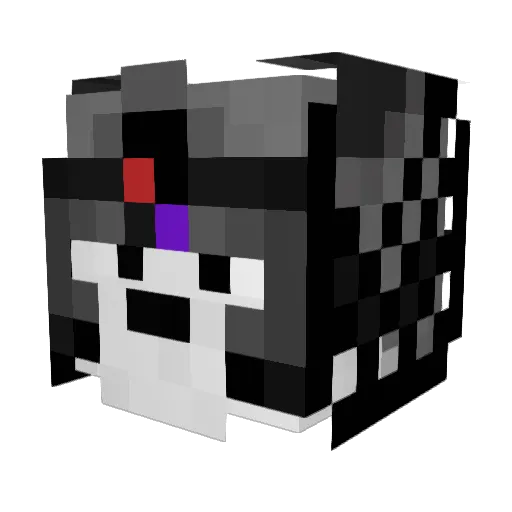 enderwolf28 Minecraft avatar head, 3D render