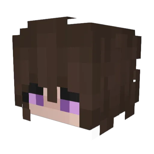 endeyla Minecraft avatar head, 3D render