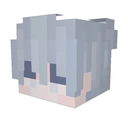 endlesshighs Minecraft avatar head, 3D render