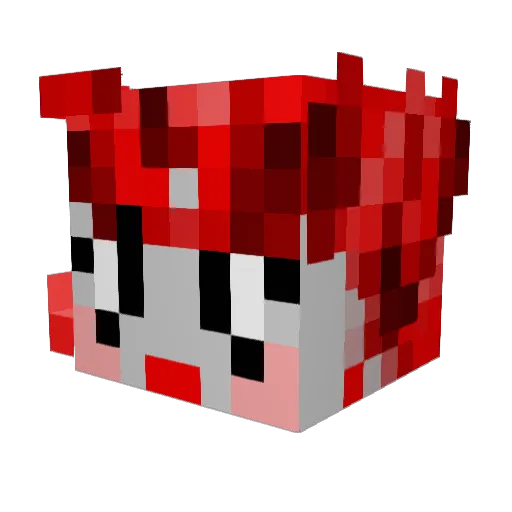 endlessmalice Minecraft avatar head, 3D render