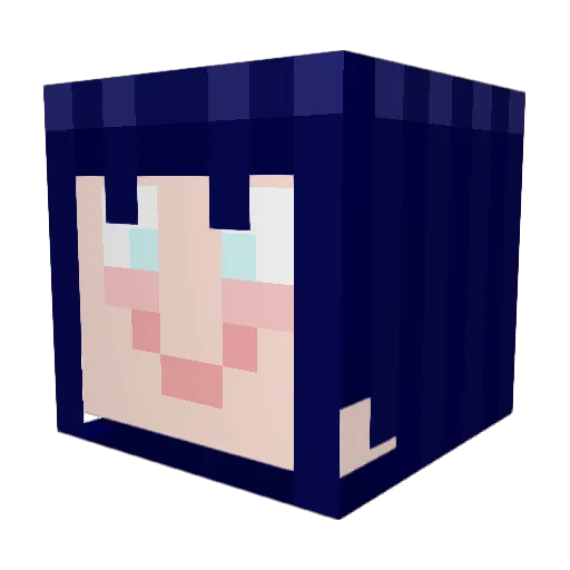 endlessmoon Minecraft avatar head, 3D render