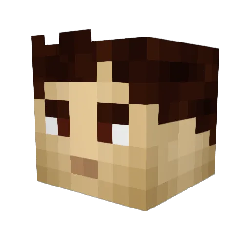 endman97 Minecraft avatar head, 3D render