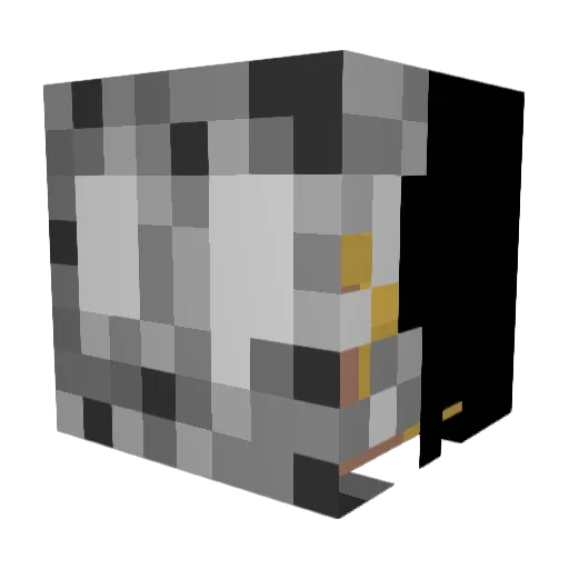 endnixus Minecraft avatar head, 3D render