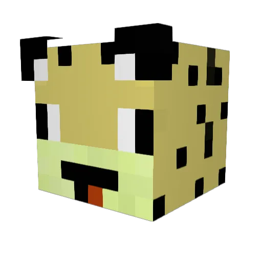 endofrazeon Minecraft avatar head, 3D render