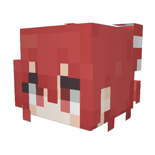 endoru Minecraft avatar head, 3D render